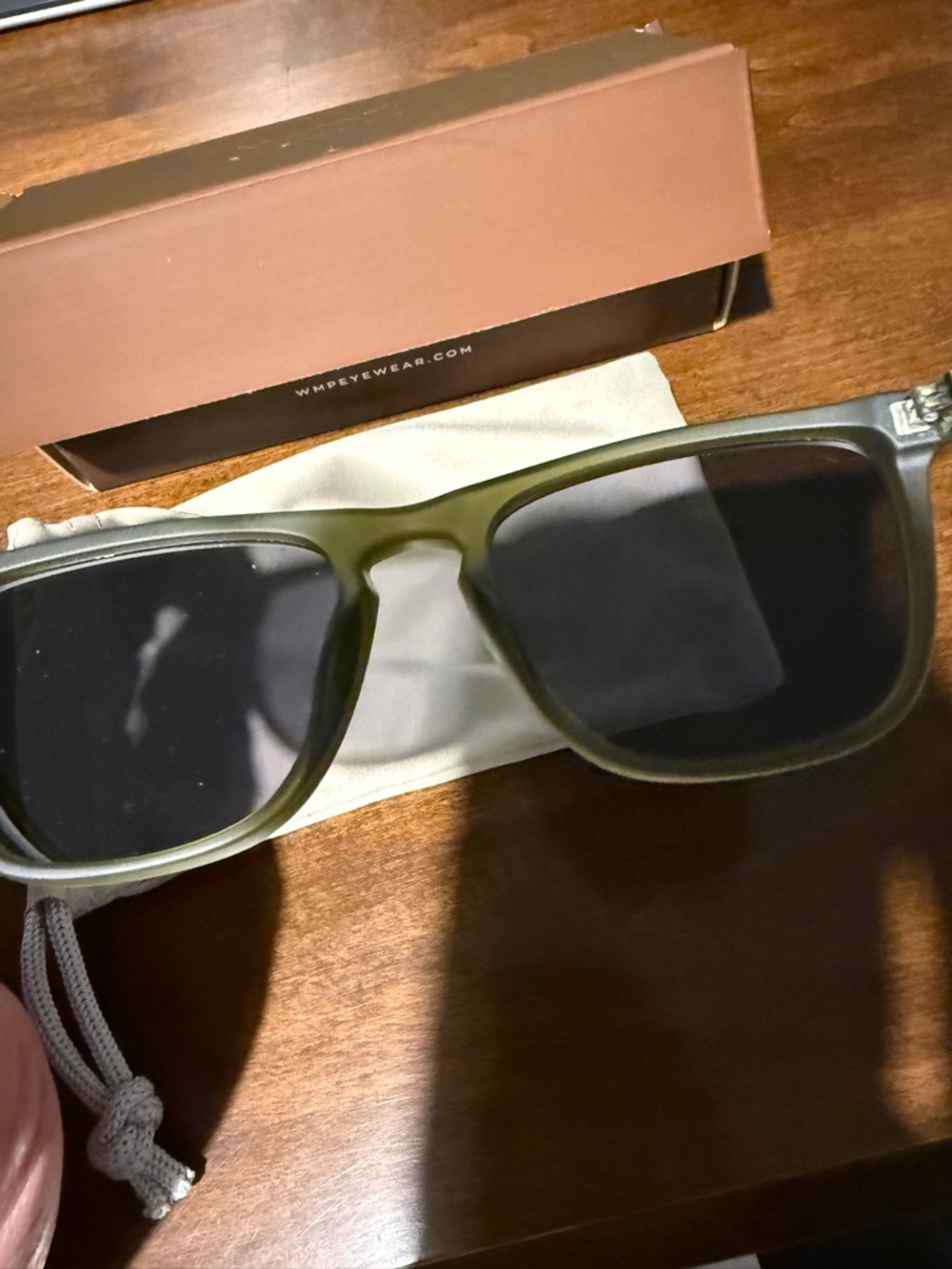 WMP Eyewear Green Matte Sunglasses - new - polarized - Wesley